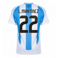 Dres Argentína Lautaro Martinez #22 Domáci Copa America 2024 Krátky Rukáv